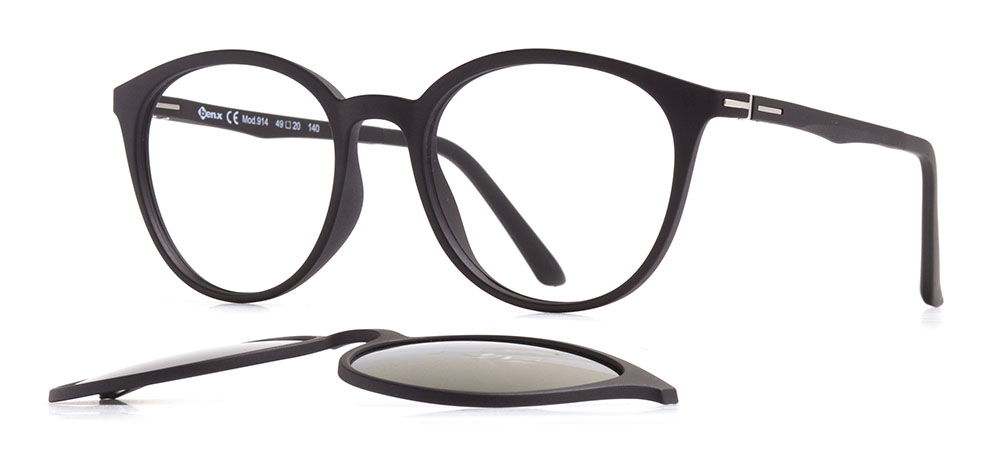 BENX CLIP ON BXTR90 914-M06 Optik,Güneş Genç Erkek,Kadın,Unisex Oval Çerçeveli Ultem - 2