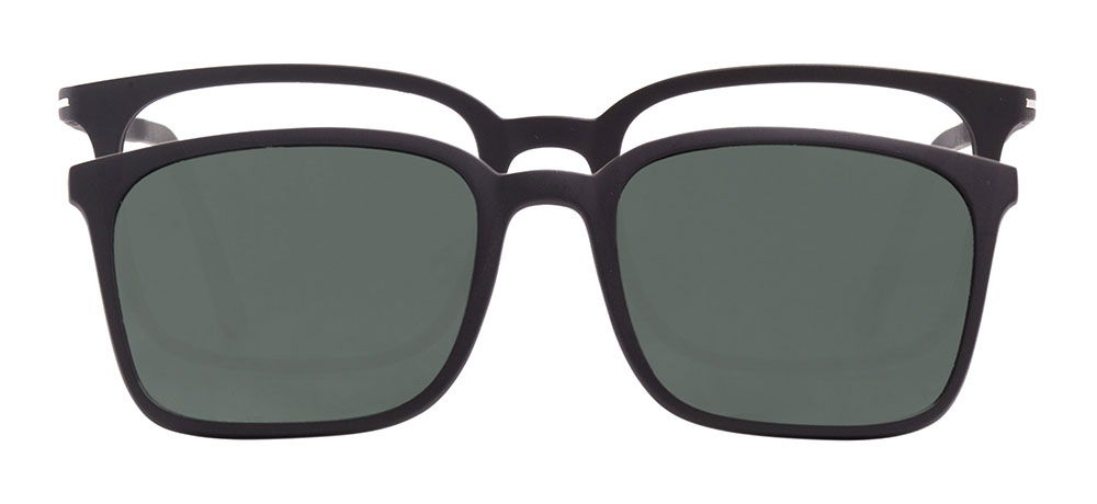 BENX CLIP ON BXTR90 915-M06 Optik,Güneş Genç,Yetişkin Erkek Köşeli Çerçeveli Ultem - 1