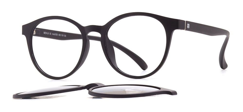 BENX CLIP ON BXTR90 920-M06 Optik,Güneş Genç Erkek,Kadın,Unisex Oval Çerçeveli Ultem - 2