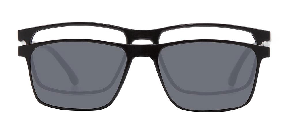 BENX CLIP ON BXTR90 924-06 Optik,Güneş Genç Erkek Köşeli Çerçeveli Ultem - 1