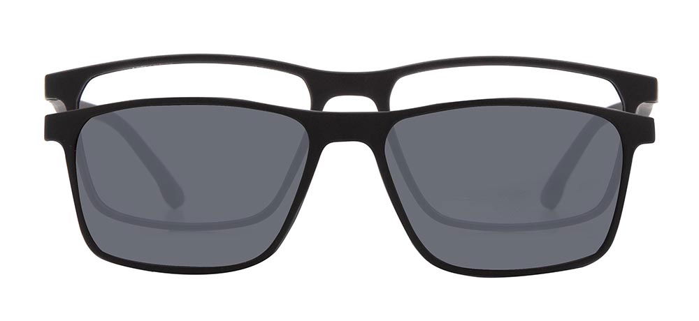 BENX CLIP ON BXTR90 924-M06 Optik,Güneş Genç Erkek Köşeli Çerçeveli Ultem - 1