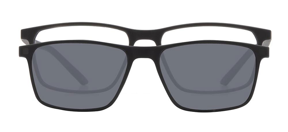 BENX CLIP ON BXTR90 924-M113 Optik,Güneş Genç Erkek Köşeli Çerçeveli Ultem - 1