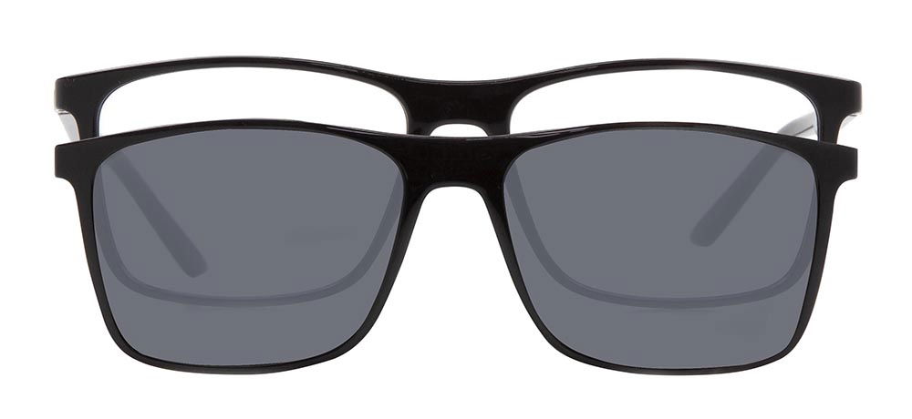 BENX CLIP ON BXTR90 925-06 Optik,Güneş Genç Erkek Köşeli Çerçeveli Ultem - 1