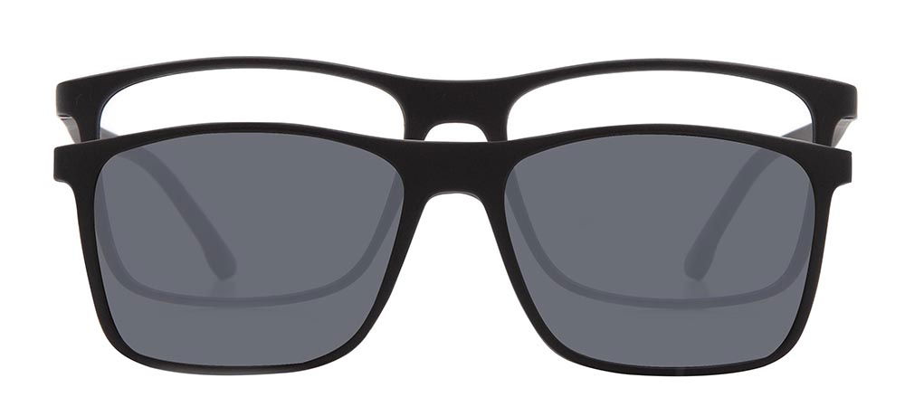 BENX CLIP ON BXTR90 925-M06 Optik,Güneş Genç Erkek Köşeli Çerçeveli Ultem - 1