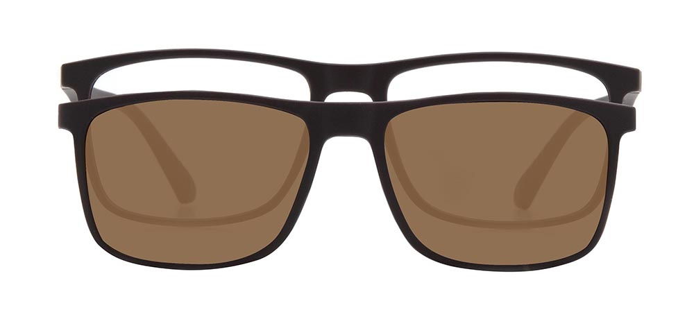 BENX CLIP ON BXTR90 926-M119 Optik,Güneş Genç Erkek Köşeli Çerçeveli Ultem - 1