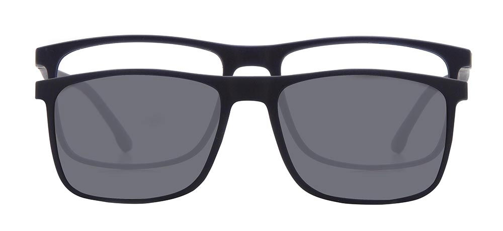 BENX CLIP ON BXTR90 926-M120 Optik,Güneş Genç Erkek Köşeli Çerçeveli Ultem - 1