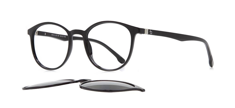 BENX CLIP ON BXTR90 931-06 Optik,Güneş Genç Erkek,Kadın,Unisex Oval Çerçeveli Grilamid (TR90) - 2