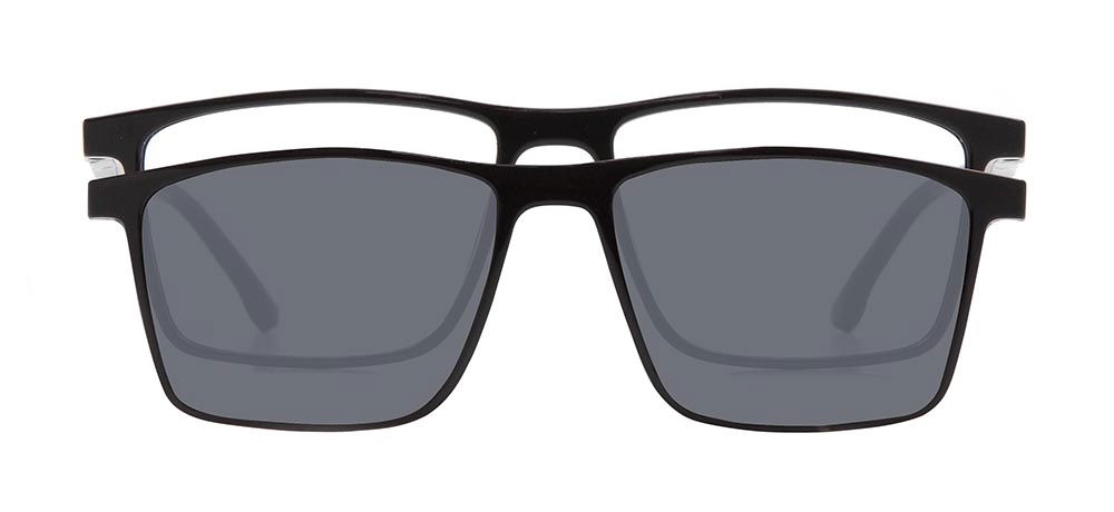 BENX CLIP ON BXTR90 934-06 Optik,Güneş Genç Erkek Köşeli Çerçeveli Grilamid (TR90) - 1