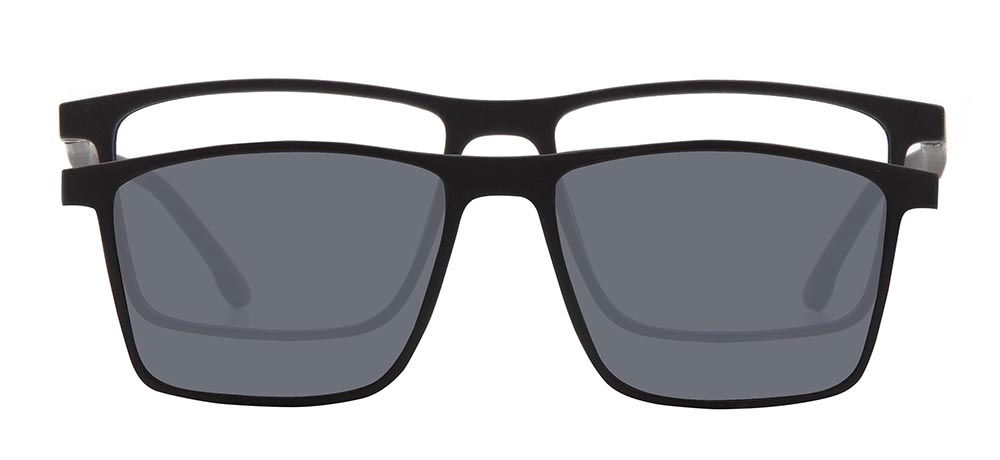 BENX CLIP ON BXTR90 934-M06 Optik,Güneş Genç Erkek Köşeli Çerçeveli Grilamid (TR90) - 1