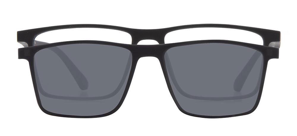 BENX CLIP ON BXTR90 934-M113 Optik,Güneş Genç Erkek Köşeli Çerçeveli Grilamid (TR90) - 1