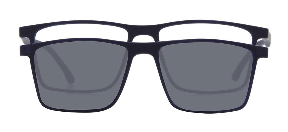 BENX CLIP ON BXTR90 934-M120 Optik,Güneş Genç Erkrk Köşeli Çerçeveli Grilamid (TR90) - 1