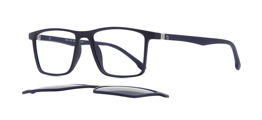 BENX CLIP ON BXTR90 934-M120 Optik,Güneş Genç Erkrk Köşeli Çerçeveli Grilamid (TR90) - 2