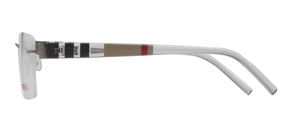 BENX PREMIUM BXFST 10007-C.01 Optik Yetişkin Erkek,Kadın,Unisex Köşeli Çerçevesiz Grilamid TR90 - 3