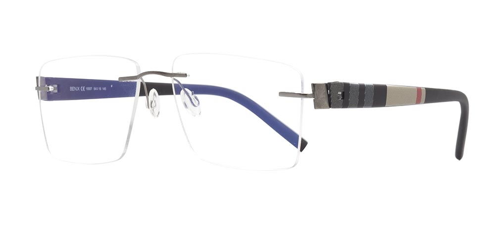 BENX PREMIUM BXFST 10007-C.02 Optik Yetişkin Erkek,Kadın,Unisex Köşeli Çerçevesiz Grilamid TR90 - 2