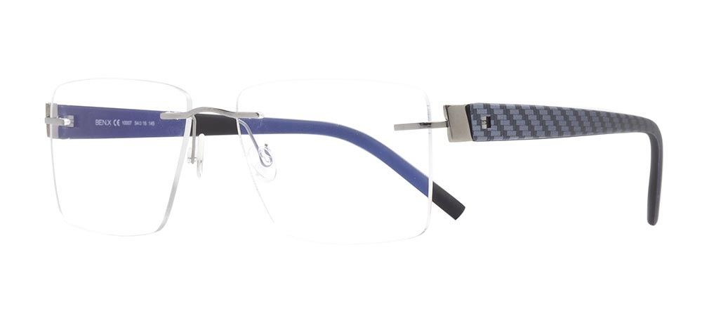 BENX PREMIUM BXFST 10007-C.03 Optik Yetişkin Erkek,Kadın,Unisex Köşeli Çerçevesiz Grilamid TR90 - 2