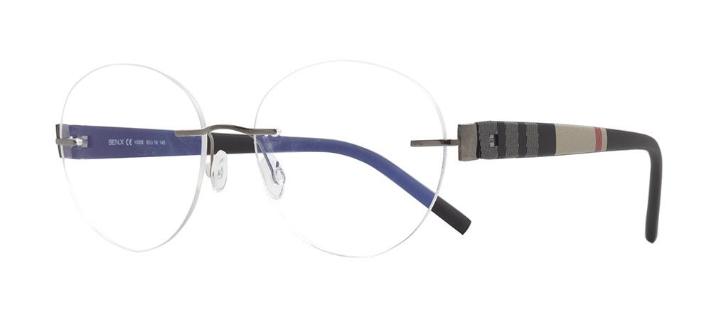 BENX PREMIUM BXFST 10008-C.03 Optik Genç,Yetişkin Erkek,Kadın,Unisex Oval Çerçevesiz Grilamid TR90 - 2