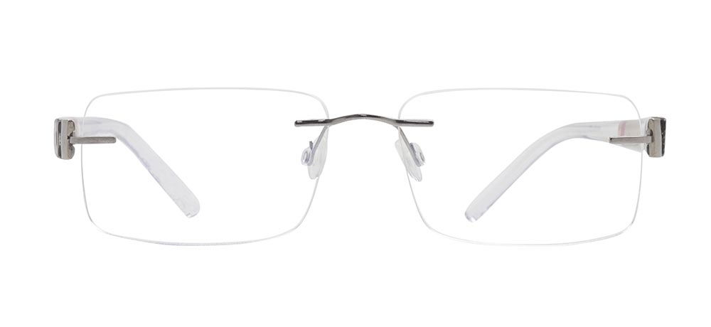 BENX PREMIUM BXFST 10010-C.01 Optik Genç,Yetişkin Erkek,Kadın,Unisex Köşeli Çerçevesiz Titanyum - 1