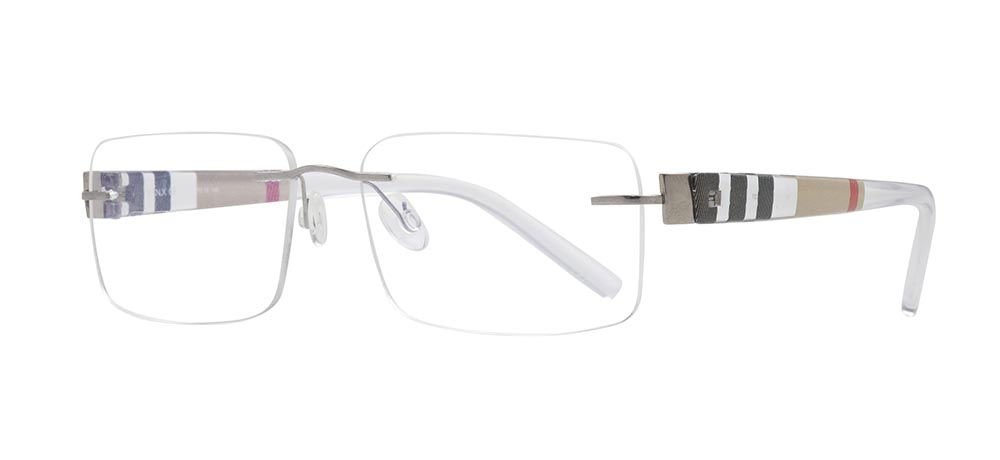 BENX PREMIUM BXFST 10010-C.01 Optik Genç,Yetişkin Erkek,Kadın,Unisex Köşeli Çerçevesiz Titanyum - 2