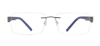 BENX PREMIUM BXFST 10010-C.02 Optik Genç,Yetişkin Erkek,Kadın,Unisex Köşeli Çerçevesiz Titanyum - BENX PREMIUM