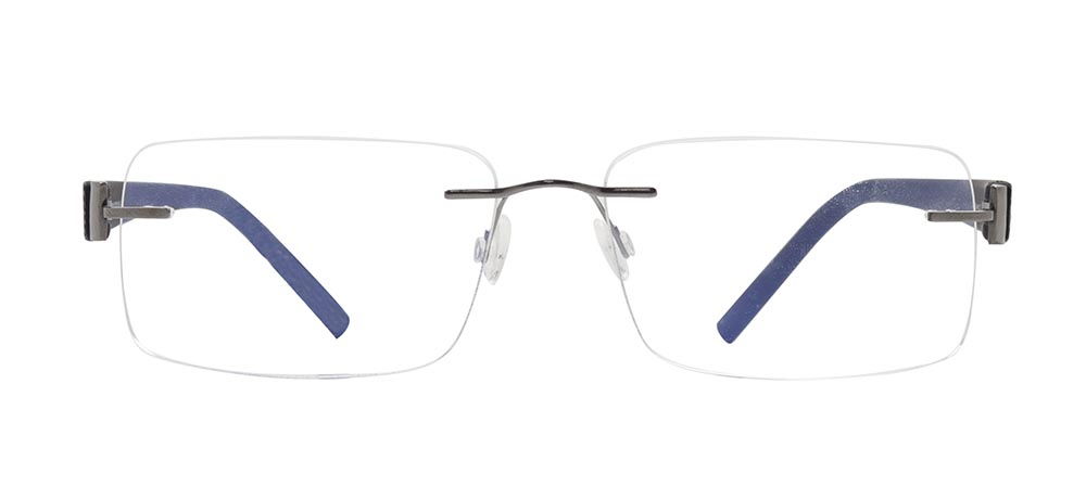 BENX PREMIUM BXFST 10010-C.02 Optik Genç,Yetişkin Erkek,Kadın,Unisex Köşeli Çerçevesiz Titanyum - 1