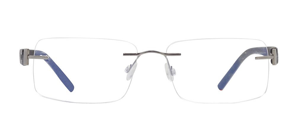 BENX PREMIUM BXFST 10010-C.04 Optik Genç,Yetişkin Erkek,Kadın,Unisex Köşeli Çerçevesiz Titanyum - 1