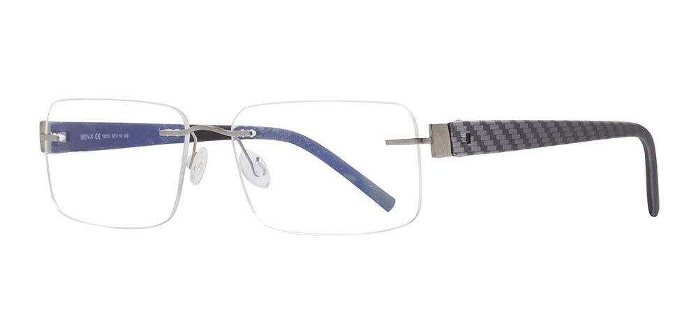 BENX PREMIUM BXFST 10010-C.04 Optik Genç,Yetişkin Erkek,Kadın,Unisex Köşeli Çerçevesiz Titanyum - 2