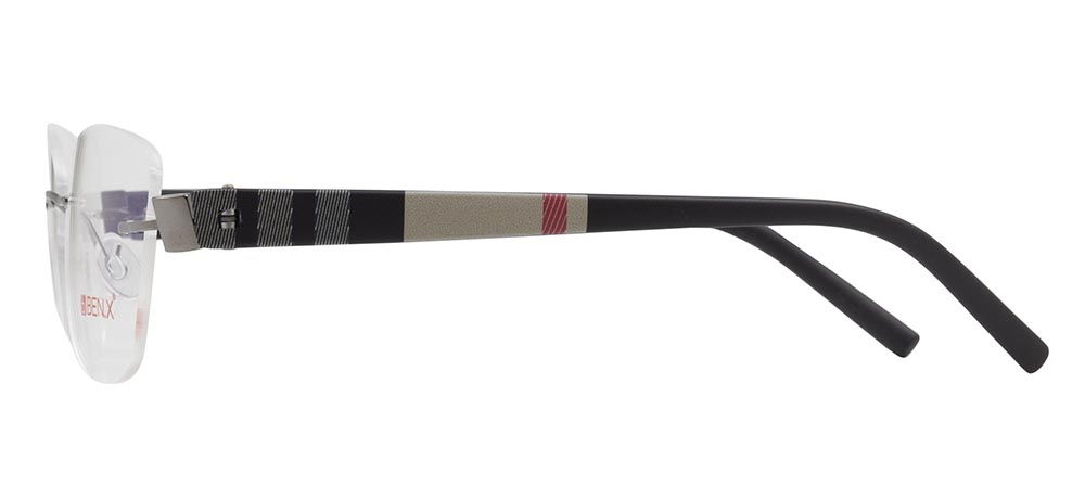 BENX PREMIUM BXFST 10011-C.04 Optik Genç Kadın Köşeli Çerçevesiz Grilamid TR90 - 3