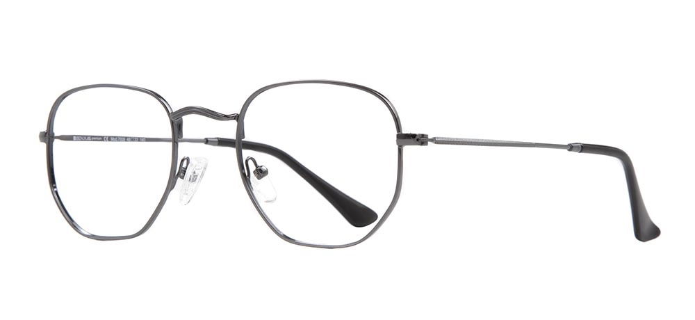 BENX PREMIUM BXMTL 7008.48-C.02 Optik Genç Erkek,Kadın,Unisex Köşeli Çerçeveli Metal - 2
