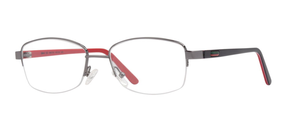 BENX PREMIUM BXMTL 7121.53-C.02 Optik Genç Kadın Köşeli Yarım Çerçeveli Metal - 2