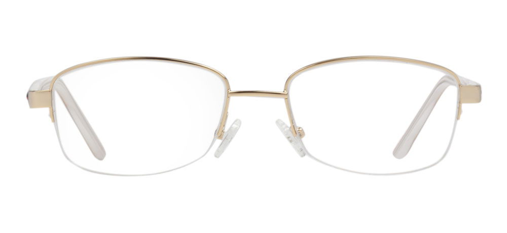 BENX PREMIUM BXMTL 7121.53-C.03 Optik Genç Kadın Köşeli Yarım Çerçeveli Metal - 1