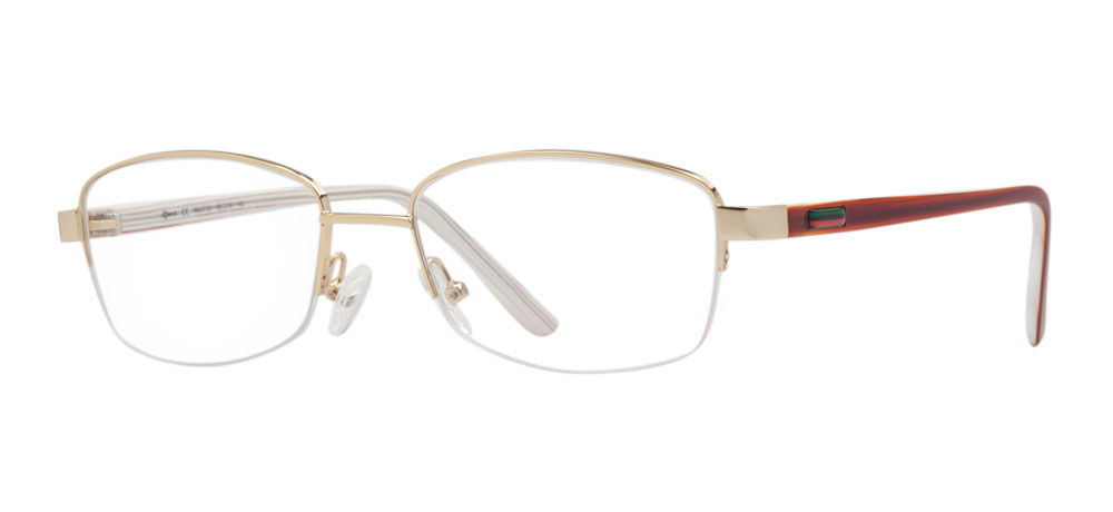 BENX PREMIUM BXMTL 7121.53-C.03 Optik Genç Kadın Köşeli Yarım Çerçeveli Metal - 2