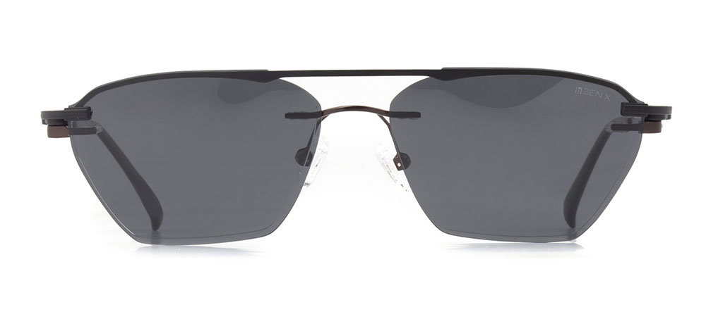 BENX PREMIUM BXMTL 7605-C.05 Clipon, Optik Genç Erkek,Kadın,Unisex Köşeli Çerçeveli Metal - 1