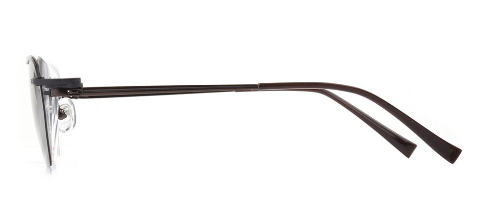 BENX PREMIUM BXMTL 7605-C.05 Clipon, Optik Genç Erkek,Kadın,Unisex Köşeli Çerçeveli Metal - 3