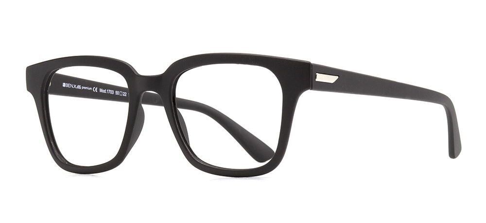 BENX PREMIUM BXPRM 1703-M06 Optik Genç Erkek,Kadın,Unisex Köşeli Çerçeveli Grilamid (TR90) - 2
