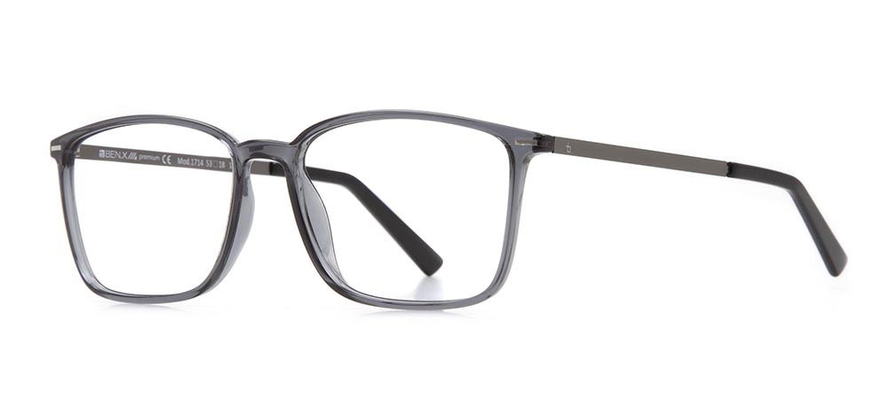 BENX PREMIUM BXPRM 1714-05 Optik Genç Erkek Köşeli Çerçeveli Grilamid (TR90) - 2