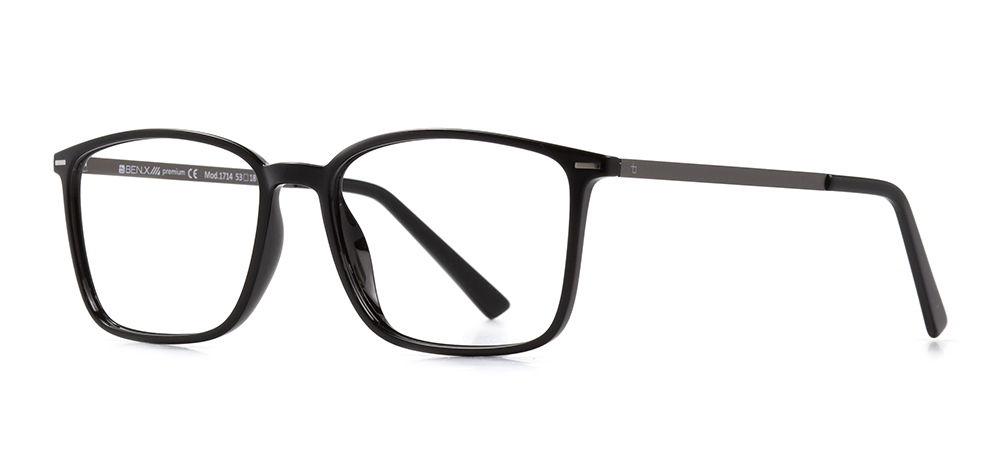 BENX PREMIUM BXPRM 1714-06 Optik Genç Erkek Köşeli Çerçeveli Grilamid (TR90) - 2