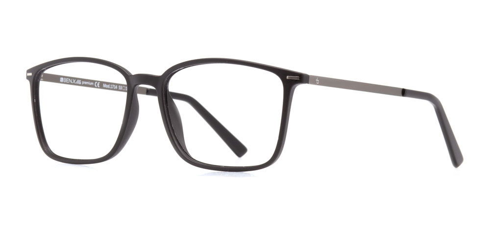 BENX PREMIUM BXPRM 1716-M06 Optik Genç Erkek,Kadın,Unisex Oval Çerçeveli Grilamid (TR90) - 2