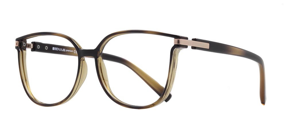BENX PREMIUM BXPRM 1725-DM05 Optik Genç Kadın Geometrik Çerçeveli Grilamid TR90 - 2