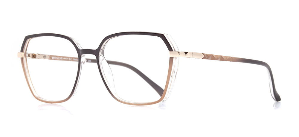 BENX PREMIUM BXPRM 1732-C.03 Optik Genç,Yetişkin Kadın Geometrik Çerçeveli Grilamid (TR90) - 2