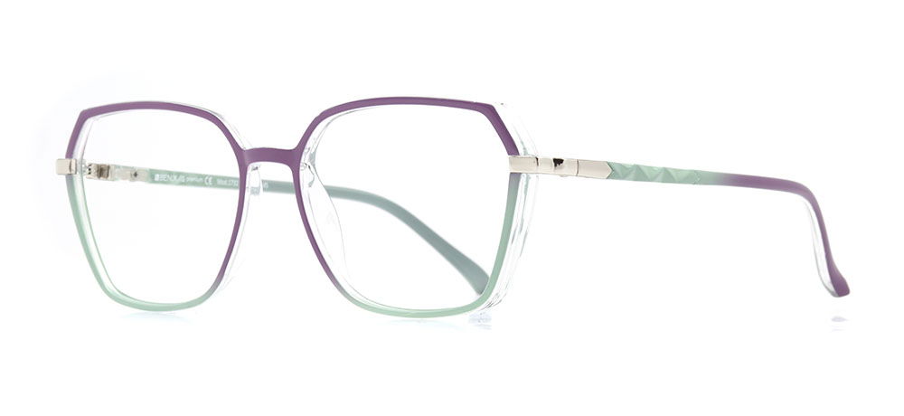 BENX PREMIUM BXPRM 1732-C.04 Optik Genç,Yetişkin Kadın Geometrik Çerçeveli Grilamid (TR90) - 2