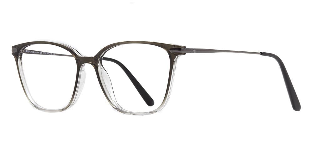 BENX PREMIUM BXPRM 1733-C.07 Optik Genç Kadın Köşeli Çerçeveli Grilamid TR90 - 2
