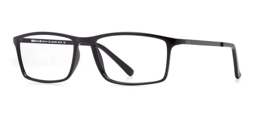 BENX PREMIUM BXPRM 1739-06 Optik Genç Erkek Köşeli Çerçeveli Grilamid (TR90) - 2