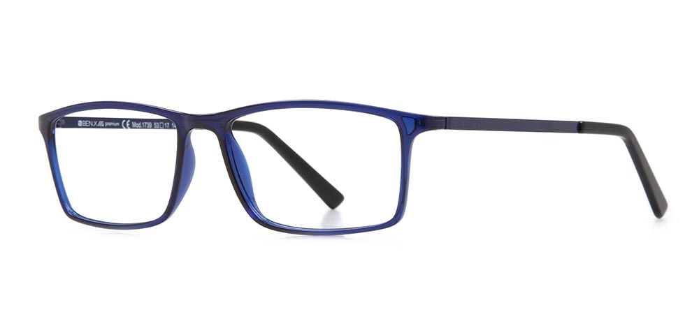 BENX PREMIUM BXPRM 1739-118 Optik Genç Erkek Köşeli Çerçeveli Grilamid (TR90) - 2