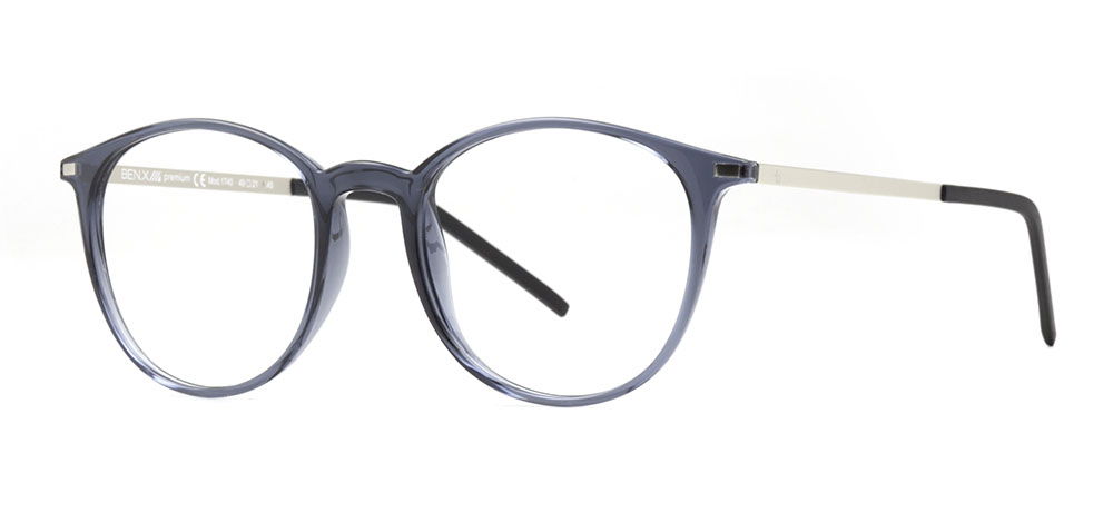 BENX PREMIUM BXPRM 1740-05 Optik Genç Erkek,Kadın,Unisex Yuvarlak Çerçeveli Grilamid (TR90) - 2