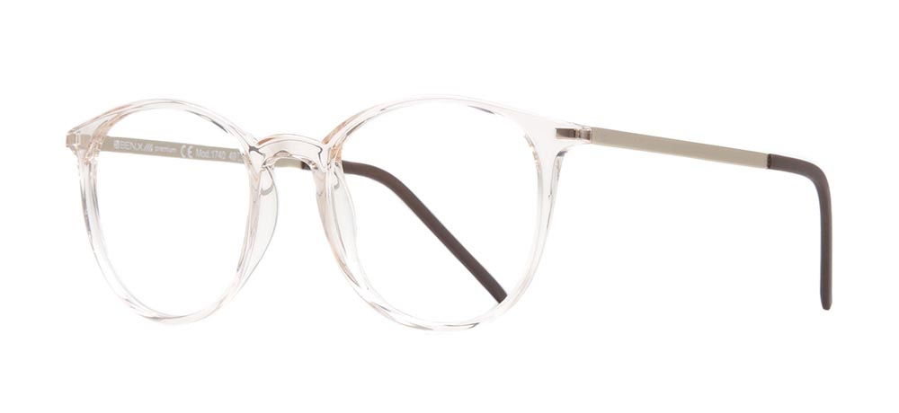 BENX PREMIUM BXPRM 1740-177 Optik Genç Erkek,Kadın,Unisex Yuvarlak Çerçeveli Grilamid (TR90) - 2