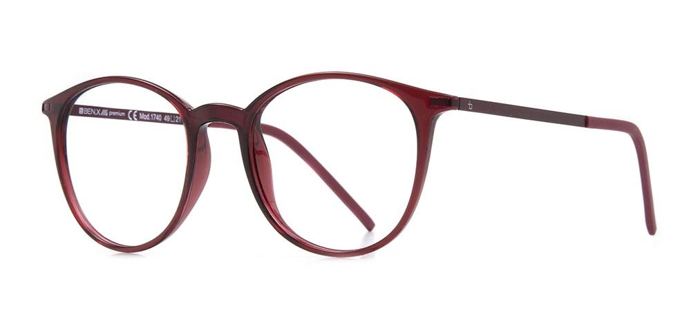BENX PREMIUM BXPRM 1740-240 Optik Genç Erkek,Kadın,Unisex Yuvarlak Çerçeveli Grilamid (TR90) - 2