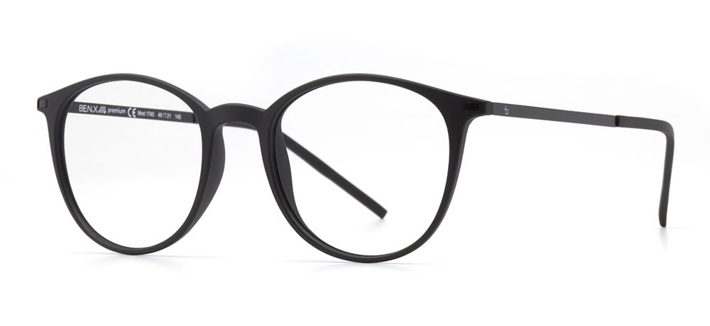 BENX PREMIUM BXPRM 1740-M06 Optik Genç Erkek, Kadın, Unisex Yuvarlak Çerçeveli Grilamid TR90 - 2