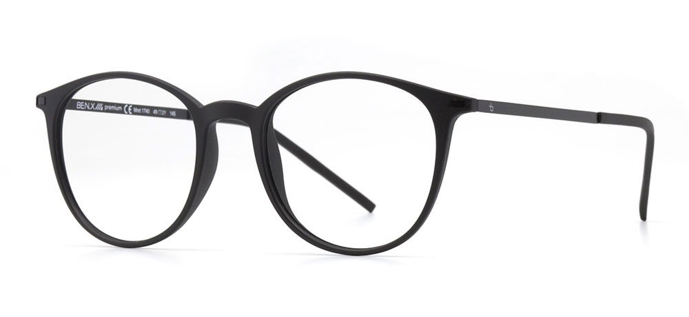 BENX PREMIUM BXPRM 1740-M06 Optik Genç Erkek,Kadın,Unisex Yuvarlak Çerçeveli Grilamid (TR90) - 2