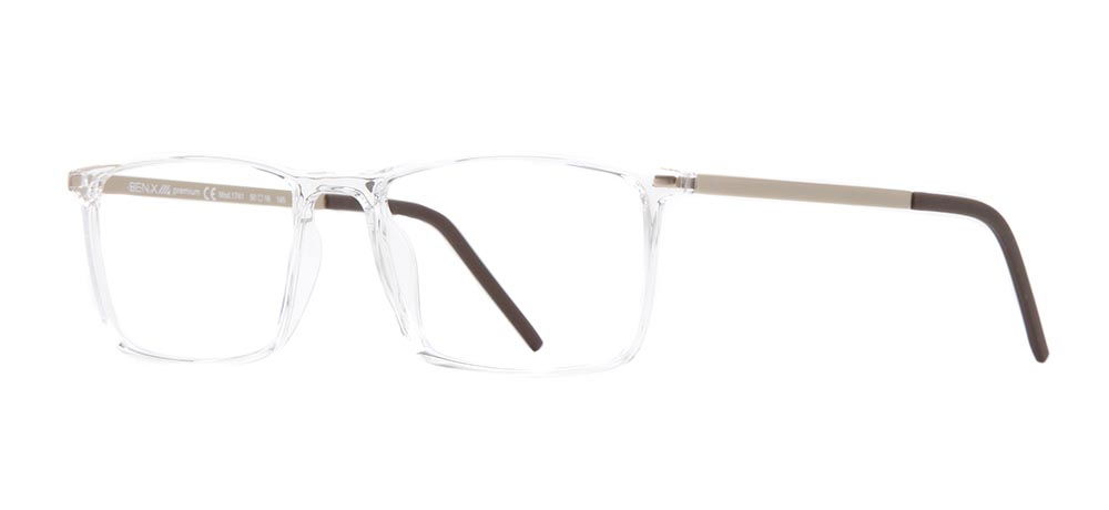 BENX PREMIUM BXPRM 1741-01 Optik Genç Erkek Köşeli Çerçeveli Grilamid (TR90) - 2