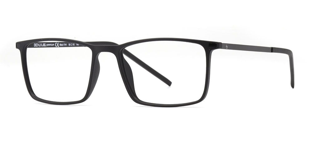 BENX PREMIUM BXPRM 1741-M06 Optik Genç Erkek Köşeli Çerçeveli Grilamid (TR90) - 2